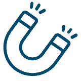 Attracts particles icon