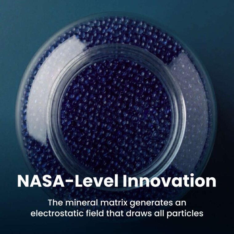 How mineral-gel dust catchers absorb dust